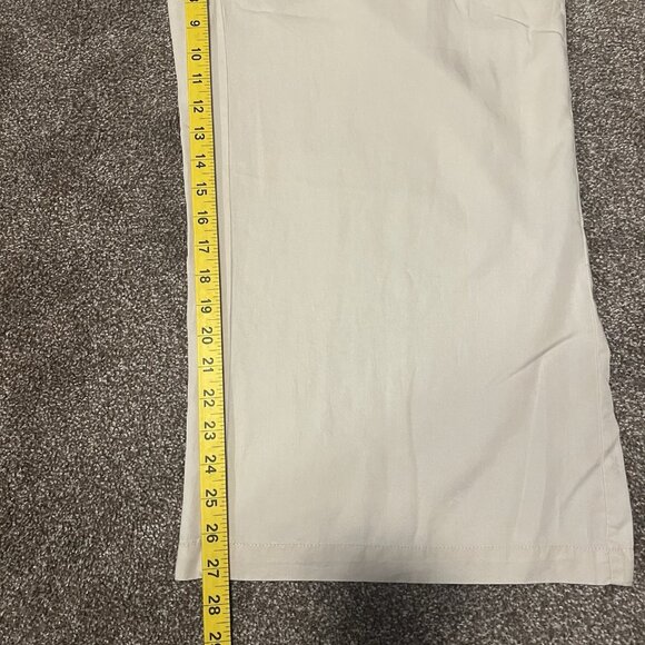 Jane + Delancey Wide Leg Pull On Pants Size XL Beige Pockets Elastic Waist - Picture 7 of 10